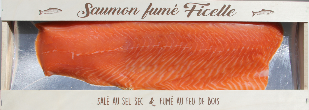 Filet de saumon d'Écosse fumé à la Ficelle tranché 1 kg